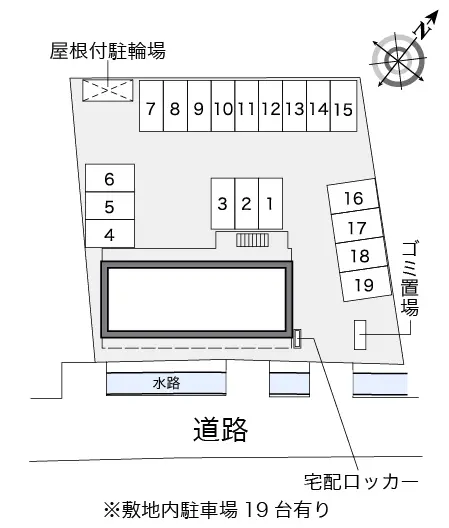 ★手数料０円★宇都宮市滝谷町　月極駐車場（LP）